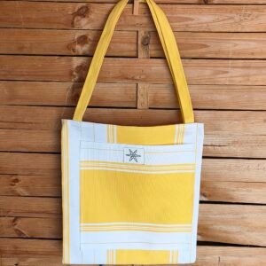 Novedades bolso tote bag mármol blanco con bolsillo rojo